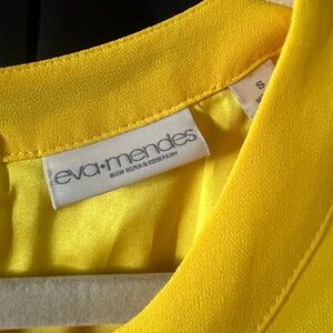 Eva Mendes Yellow Blouse